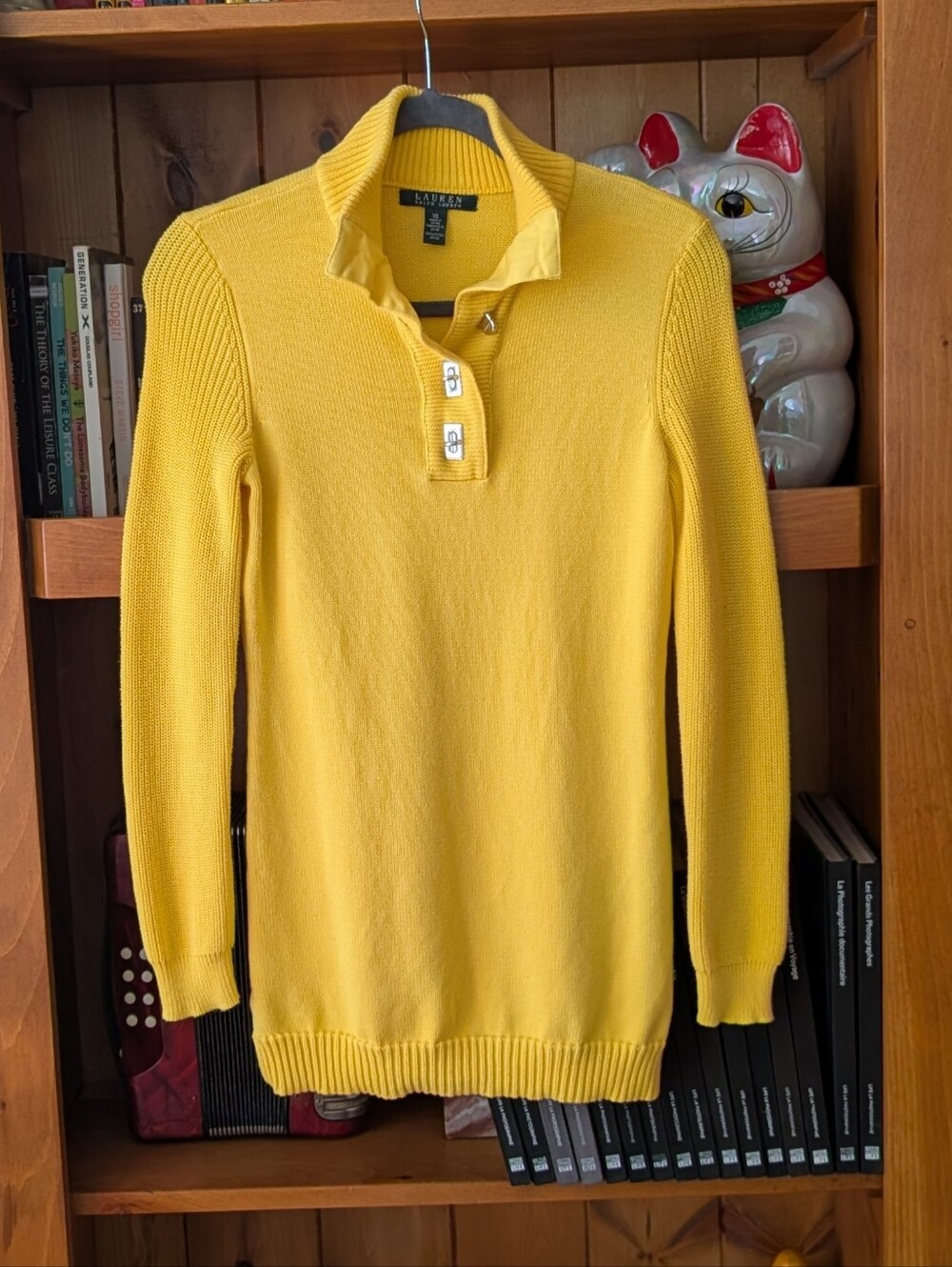 Lauren Ralph Lauren Women's Bright Yellow Sweater